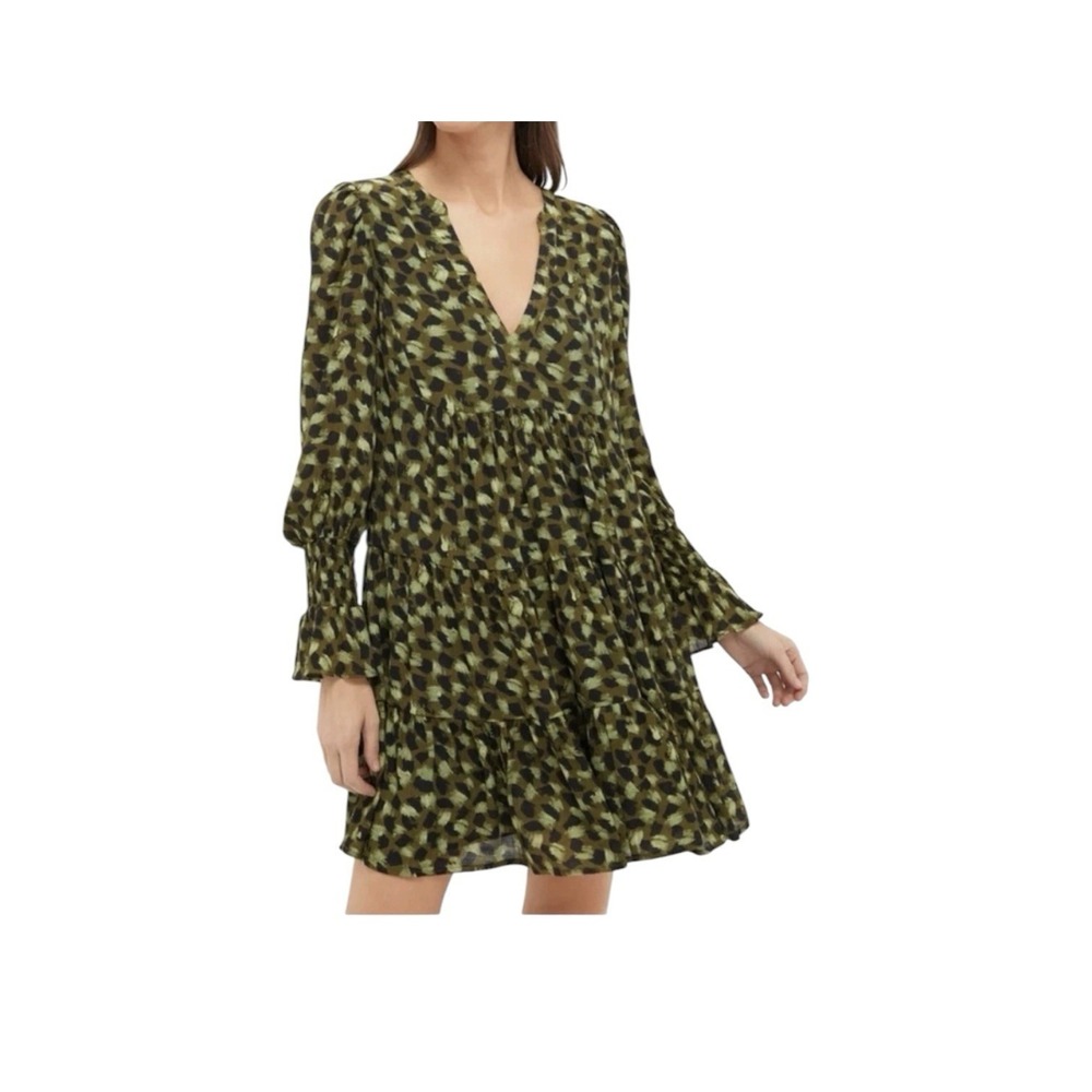 Tuckernuck Pomander Place Dress Womens Large  Smocked‎ Tailored Sleeves Lined